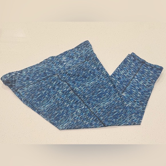 Athletic Works Pants - Athletic Works Capri Leggings Blue Splash Women’s Medium Low Rise Teal Aqua